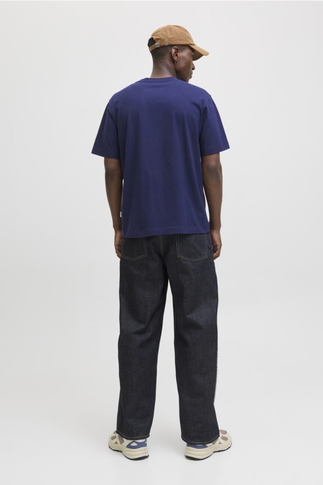 JORNORREBRO EMB TEE SS CREW NECK NO 12282892 OCEAN CAVERN
